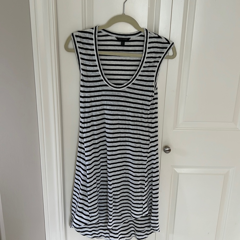 Banana Republic Striped High Low summer dress